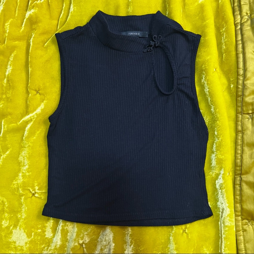 Asian Style Mock Neck Tank